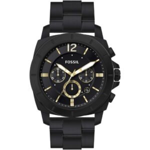 Men's Privateer Chronograph Black Stainless Steel Watch