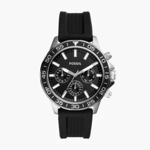 Bannon Multifunction Black Silicone Watch