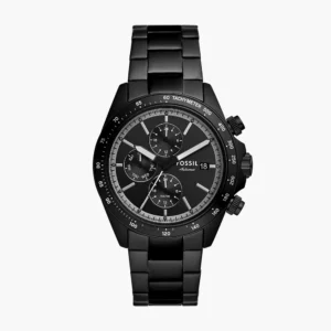 Autocross Multifunction Black Stainless Steel Watch