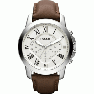 Grant Chronograph Brown Leather Watch