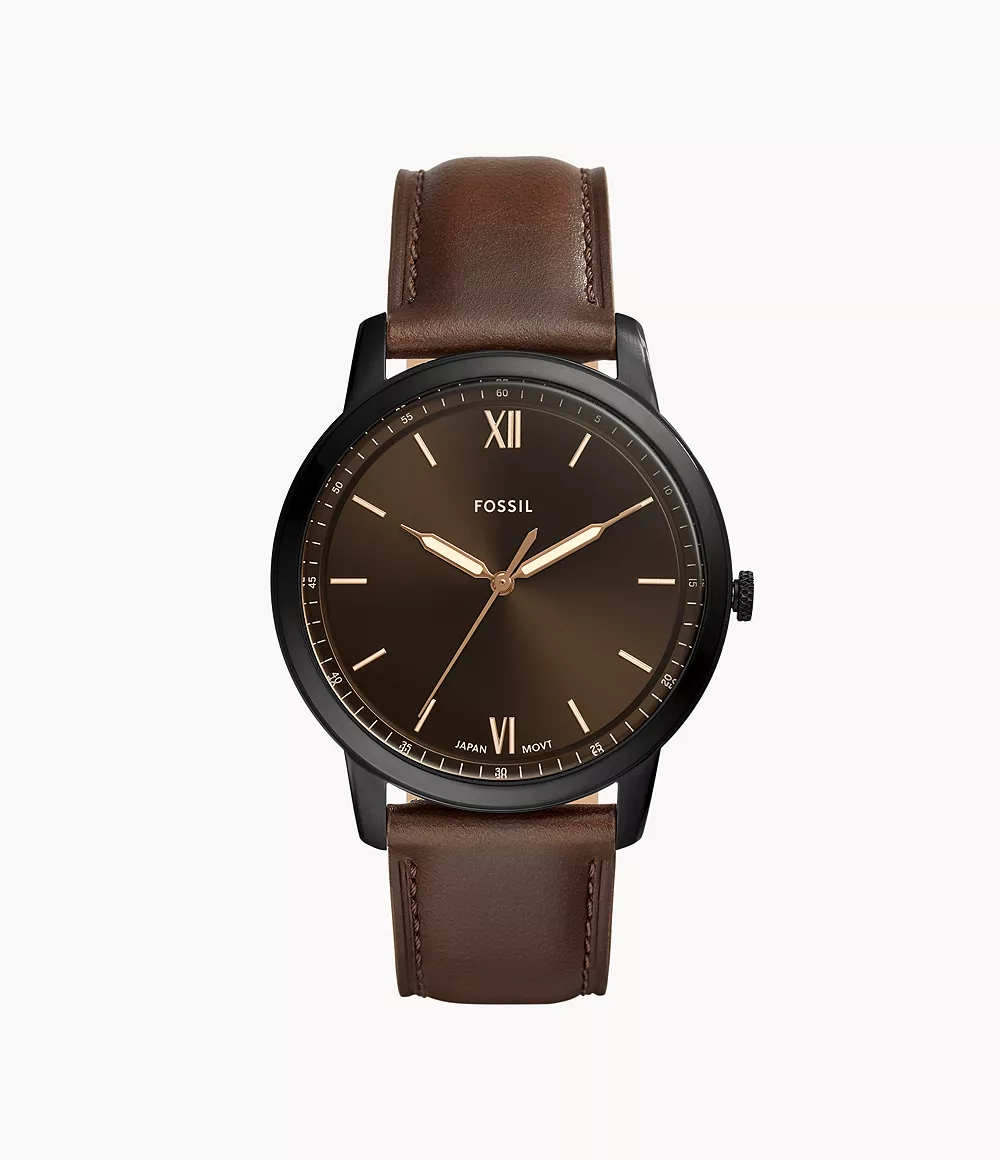 Copeland 42-mm Three-Hand Luggage Leather Watch