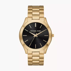 Michael Kors Men's Slim Runway Gold-Tone Watch