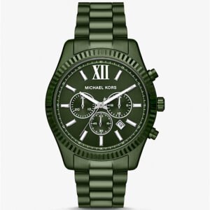 Michael Kors Oversized Lexington Green-Tone Watch