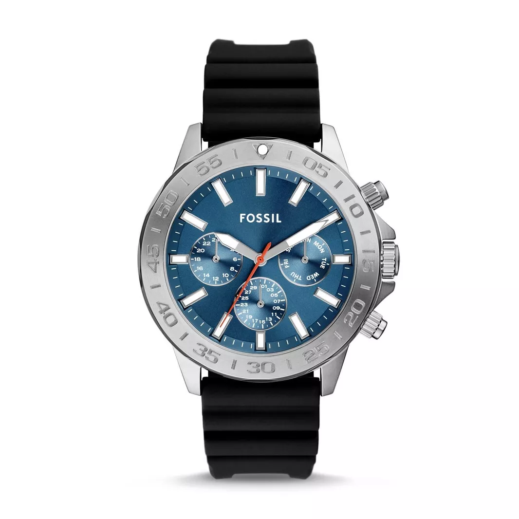 Bannon Multifunction Black Silicone Watch - BQ2843