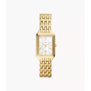 Raquel Three-Hand Date Gold-Tone Stainless Steel Watch