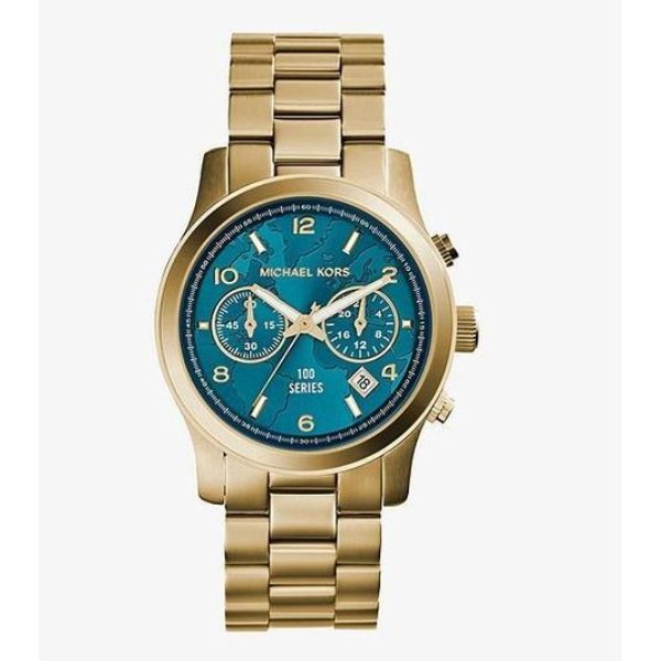 MICHAEL KORS MK5815 HUNGER STOP EDITION FOR WOMEN (AQUA GREEN)