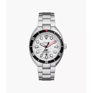 FOSSIL Breaker Three-Hand Date Stainless Steel Watch FS6063