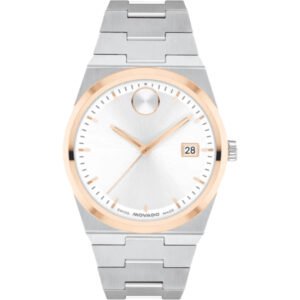 Movado Silver Stainless Steel Silver Dial Quartz Watch for Gents - Movado 3600972