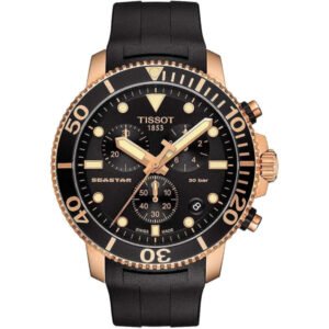 Tissot Seastar 1000 Chronograph Quartz Black Dial Men's Watch Item No. T1204173705100