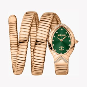 Just Cavalli Women's Rose Gold Watch, Green Dial | Jc1l248m0045