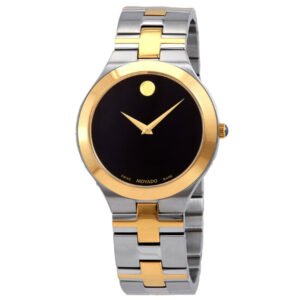 Movado Juro Quartz Black Dial Two-tone Men's Watch Item No. 0607443